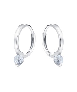 CZ Silver Huggies Earring HO-2692
